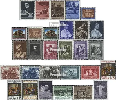 Produktbild von Briefmarken Vatikanstadt 1964 Mi 442-470 (kompl.Ausg.) Jahrgang 1964 komplett postfrisch Sondermarken