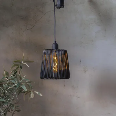 Produktbild von LED Outdoor Hängeleuchte "Twine Black" inkl. Timerfunktion Batteriebetrieb