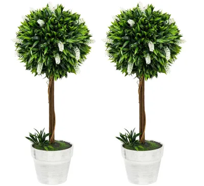 Produktbild von 2er-Set Kunstbaum,künstliche Topf und Kunstmoos,künstliche Pflanzen 60 cm hoch