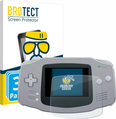 Produktbild von 3x BROTECT Entspiegelungs Schutzglas für Nintendo Gameboy Advance GBA Schutzfolie Panzer Folie Glas Display Schutz matt