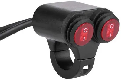 Image de Interrupteur rotatif pour éclairage de vélo et klaxon - 22 mm