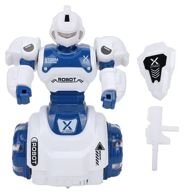 Produktbild von Tanzender Roboter, sensorisches Spielzeug, beleuchtetes musikalisches Gehen mit simulierten Soundeffekten, blau