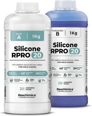 Produktbild von R PRO 20 Tekutá silikonová pryž, otiskovací silikon měkký 1:1 (2 kg)