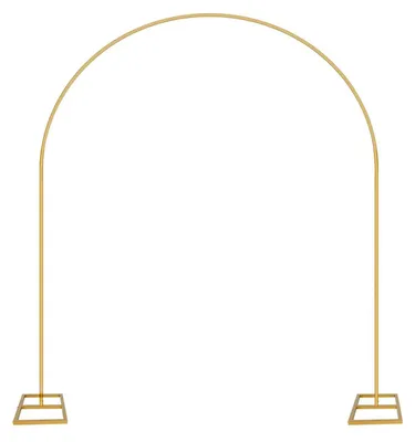 Immagine prodotto di Support a arco - Metallo - Per ghirlande di palloncini - 2,1 x 2,4 m - Ideale per matrimoni e feste - Colore oro