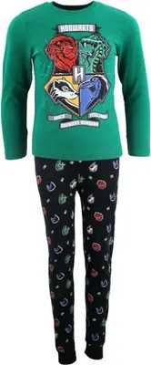 Produktbild von Harry Potter Hogwarts Kinder Schlafanzug Pyjama – Grün / 104
