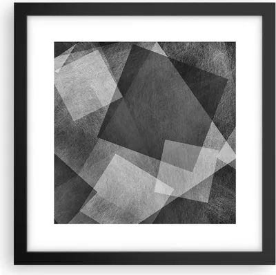 Produktbild von Gerahmtes Poster - Schwarzer Rahmen - Abstraktion modern - 30x30 cm - Wand Bild - Wanddeko - Wandbilder - Kunstposter - Wandposter - Bilderrahmen - Bilder - Kunstdruck - Wandbild - P2BAC30x30-3996