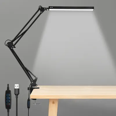 Produktbild von Yakimz LED stolová lampa 10W FlexBar Stolová lampa Kancelárska lampa Osvetlenie Stmievateľné 3 farebné teploty, 10 úrovní jasu pre prácu, učenie Architekt Lampa s otočným ramenom