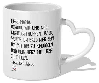 Produktbild von 22Feels Schwangerschaft Geschenk Frauen Geburtstag Muttertag Weihnachten Werdende Mama Mom To Be Verkünden Schwanger Baby Bald Mutter Kaffeetasse Haferl (Herzhenkel Weiss)
