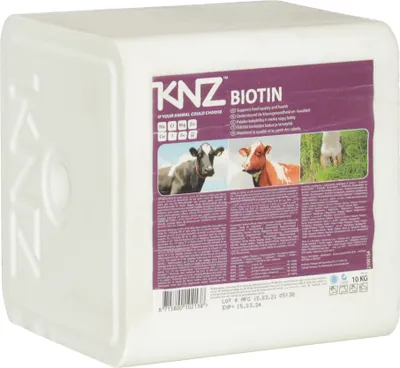 Produktbild von KNZ 10kg Leckstein Biotin Salzleckstein Mineralleckstein mit Selenium Block weiß KNZ 10kg Leckstein Biotin Block mit Selenium