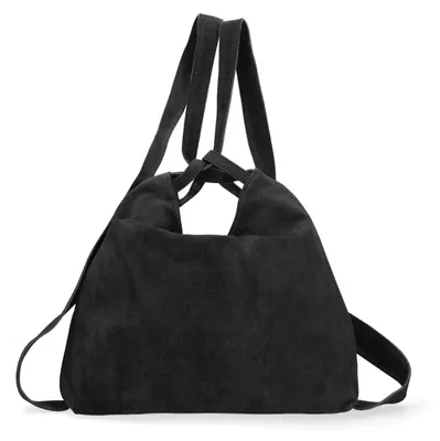 Image de Sac bandoulière convertible en daim, fabriqué en Italie