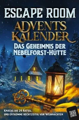 Produktbild von Escape Room Adventskalender: Das Geheimnis der Nebelforst-Hütte