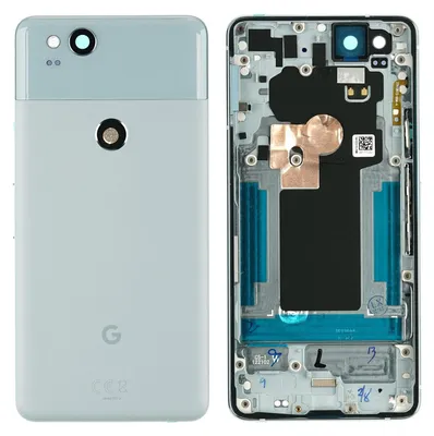 Produktbild von Google Pixel 2 Backcover + Kameraglas, Blau