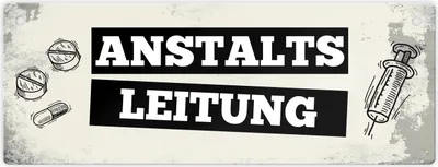 Produktbild von Anstaltsleitung Metallschild XL