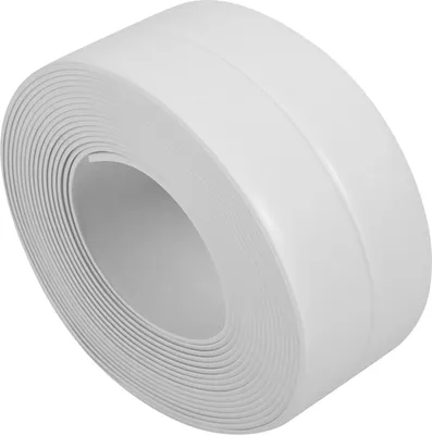 Produktbild von Selbstklebender Dichtungsstreifen für Badewanne und Wand, Randleiste für Waschbecken, Küche (#2, Weiß, 38 mm x 3,2 m)