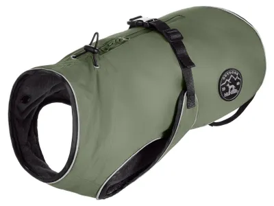 Produktbild von HUNTER Hundemantel Uppsala, Farbe: Khaki, 2in1 Design mit herausknüpfbarem Innen