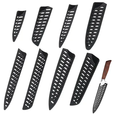 Messer-Schutzset 8-teilig, PP, schwarz, universell