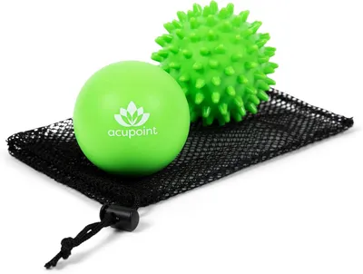 Produktbild von Massageball-Set für Tiefengewebsmassage, Triggerpunkt-Therapie, 2 Stück, für Yoga