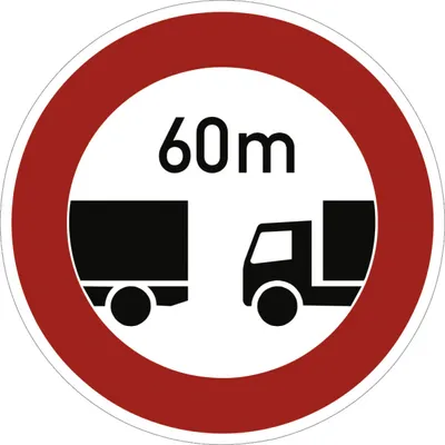 Produktbild von Verkehrsschild VZ273, Verbot des Unterschreitens des..., Alu, RA2, Ø 750 mm