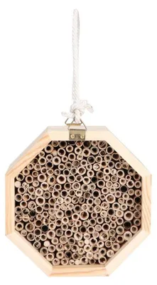 Produktbild von Solidchoice – Insektenhotel aus Holz für Bienen mit sechseckiger Form