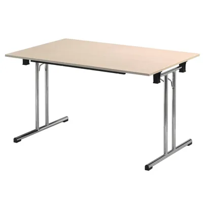Produktbild von SODEMATUB Mehrzwecktisch ahorn rechteckig, Rundrohr chrom, 140,0 x 70,0 x 74,0 cm