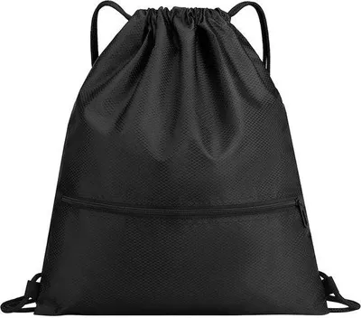 Immagine prodotto di Borsa sportiva impermeabile Unyqoos® con coulisse e cerniera, realizzata in tessuto Oxford, dimensioni 37 x 45 cm, con spallacci robusti – traspirante, ideale per sport, spiaggia e viaggi