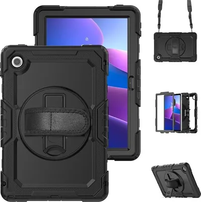 Produktbild von Lenovo Tab 10.1 TB311FU Hülle - Coverup Heavy Duty Case mit Schultergürtel - Schwarz