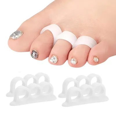 Produktbild von 20 Silikon Gel Zehenspreizer Hallux Valgus Zehenstrecker Premium Vorfußpolster