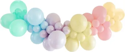 Immagine prodotto di macaronGarlanda di palloncini, set arcobaleno pastello, 78 palloncini