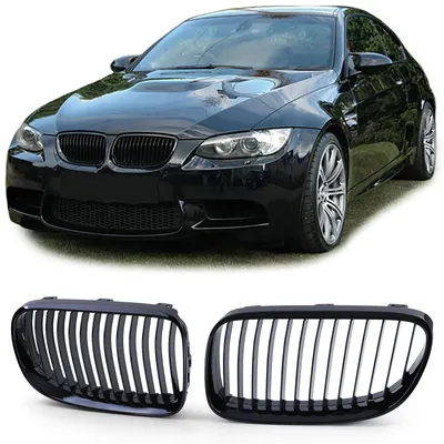 Kühlergrill Performance SCHWARZ GLANZ für BMW 3er E92 E93 2010-2013 Coupe Cabrio – Produktansicht