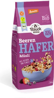 Produktbild von Bauckhof Hafermüsli Beeren XXL demeter 900g