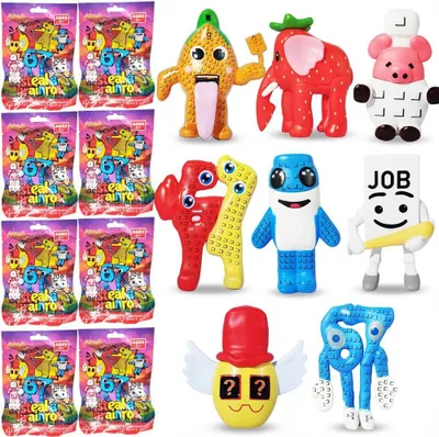 Produktbild von 8PCS Steal A Brainrot Actionfiguren-Set,Süße Sammelfiguren in Überraschungstüte,Bewegliche ABS-Figuren,Lustige Deko & Geschenkideen für Geburtstag