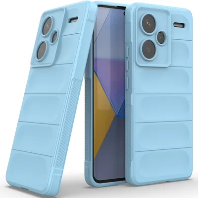 Produktbild von Handyhülle für Xiaomi Redmi Note 13 Pro+ Weich TPU Silikon Stossfest Anti-rutsch Hülle Blau
