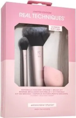 Produktbild von Real Techniques Limited Edition Naturally Radiant Sponge + Brush Kit Pinselset