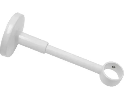 Obrázok produktu pre Nástenný nosník Chicago uzavretý pre 1 tyč biely Ø 20 mm, 12 cm