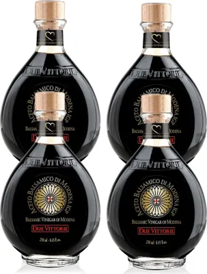 Produktbild von Due Vittorie Gold Balsamico-Essig aus Italien aus Balsamico importiert 250ml (Packung mit 4)