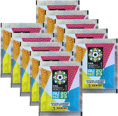 Zdjęcie produktu dla Panini FIFA Women's World Cup 2023 - Naklejki kolekcjonerskie - 10 torebek