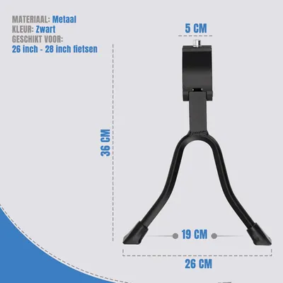 Imagen del producto de Soporte para bicicletas, juego de 4 unidades, color , metal, para bicicletas de 26-28 pulgadas