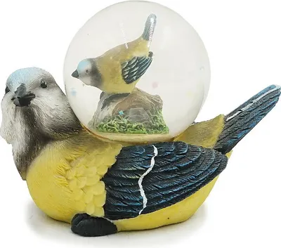 Produktbild von Glitzerkugel Meise, 9 cm, Schneekugel Tier Vogel Schneekugeln Kohlmeise
