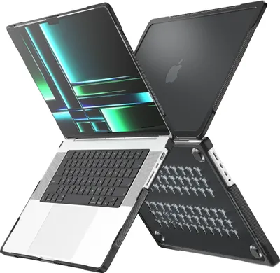 Produktbild von Mobigear Shockproof Pro MacBook Pro 14 Zoll (2021-2026) Hardcase Hülle MacBook Case - Schwarz - Model A2442 / A2779 / A2918 / A2992 / A3401 / A3112 / A3434 / A3427 / A3426
