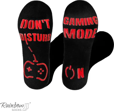 Produktbild von Rutschfeste Baumwollsocken für Gamer (EU 39-41)