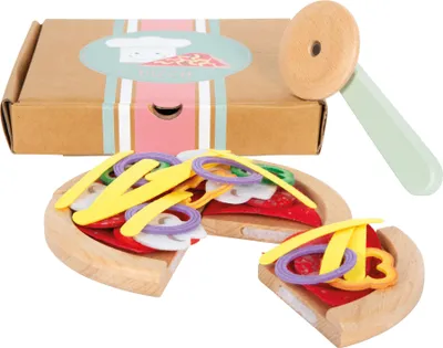 Produktbild von small foot Pizza-Set, Küchenspielzeug, Holz, Papier/Pappe, Filz, ab 3 Jahre, 12697