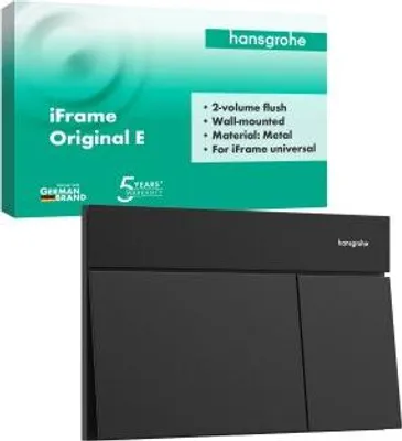 Zdjęcie produktu dla płytka uruchamiająca hansgrohe iFrame Element E do podwójnej spłuczki, 66003670