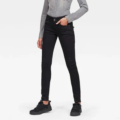 Produktbild von G-star Midge Cody Mid Waist Skinny Jeans Schwarz 23 / 30 Damen Schwarz 23