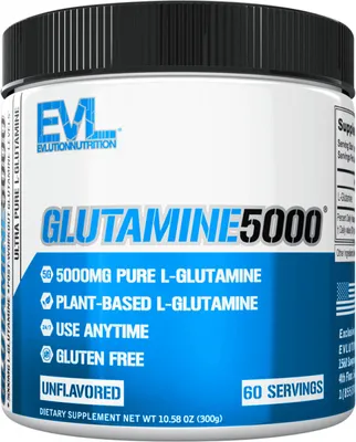 Produktbild von EVL Nutrition Glutamine 5000 (300g) Unflavoured - Aminosäuren - Glutamin