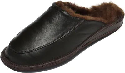 Produktbild von Lammfell Hausschuhe - JAN - Schuhgröße: EUR 46 | Farbe: Braun