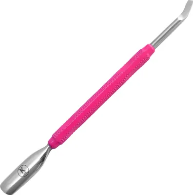 Produktbild von K-Pro Nagelhautschieber Nagelreiniger Edelstahl Spatel - Pro Pusher (Pink)