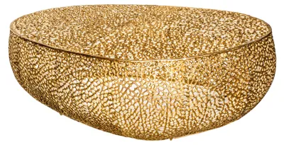 Zdjęcie produktu dla Stolik kawowy ABSTRACT LEAF, 120 cm, złoty