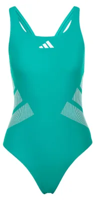 Produktbild von adidas Damen Logo C-Back Swimsuit Swimwear, Equipment Green/White, 42