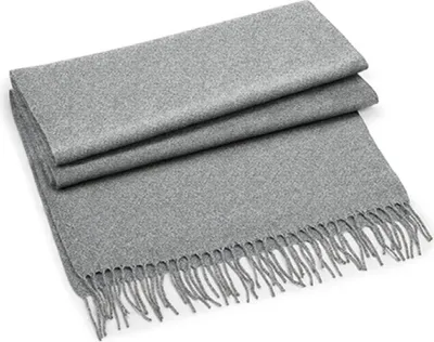Produktbild von Beechfield B500 | Schals Classic Woven Scarf - 186 x 47 cm - Farbe: Heather Grey - Größe: 186 x 47 cm