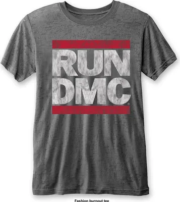 Produktbild von Run DMC DMC Logo Burnout Charcoal Grey M T-Shirt